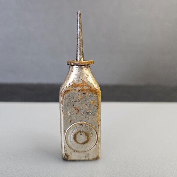 Star Oiler Sewing Machine Oil Can Lubricant Patented Cushman & Denison NY 3.5" - Picture 1 of 7